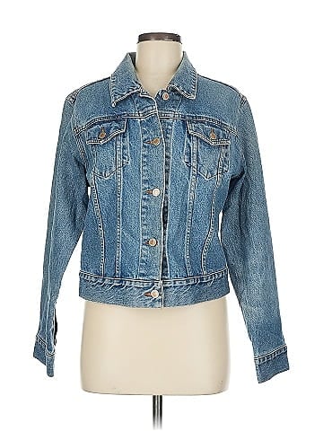 London Jean Classic Blue Denim Jacket, Medium (view 1)