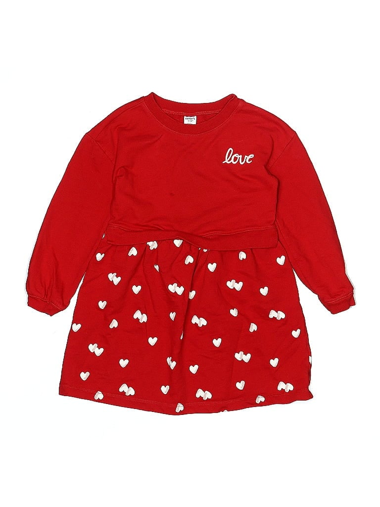 Pre-owned Carter's Kids' Dress In Red