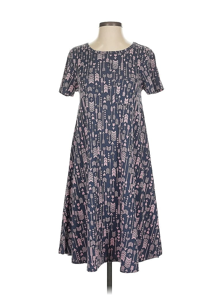 Pre-owned Lularoe Casual Dress In Blue