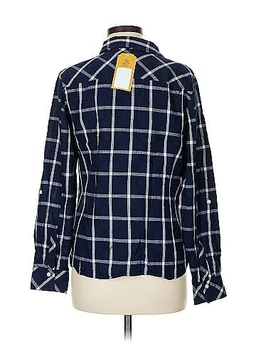 Tommy Hilfiger Blue Plaid Long Sleeve Shirt (view 2)