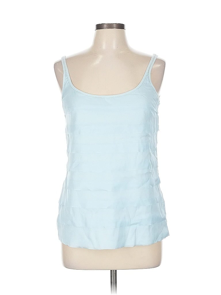 Pre-owned Ny & C Sleeveless Top Blue Scoop Neck Tops