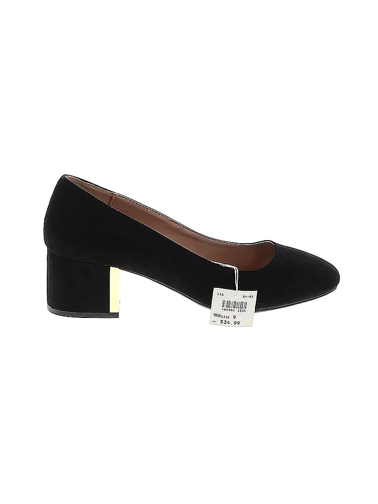 Fioni Color Block Black Heels Size 9 - photo 1