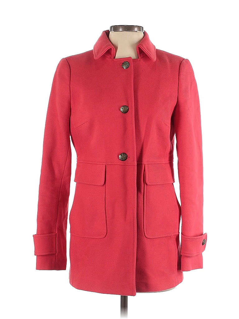 Banana Republic 100% Cotton Red Coat Size S - 77% off | ThredUp