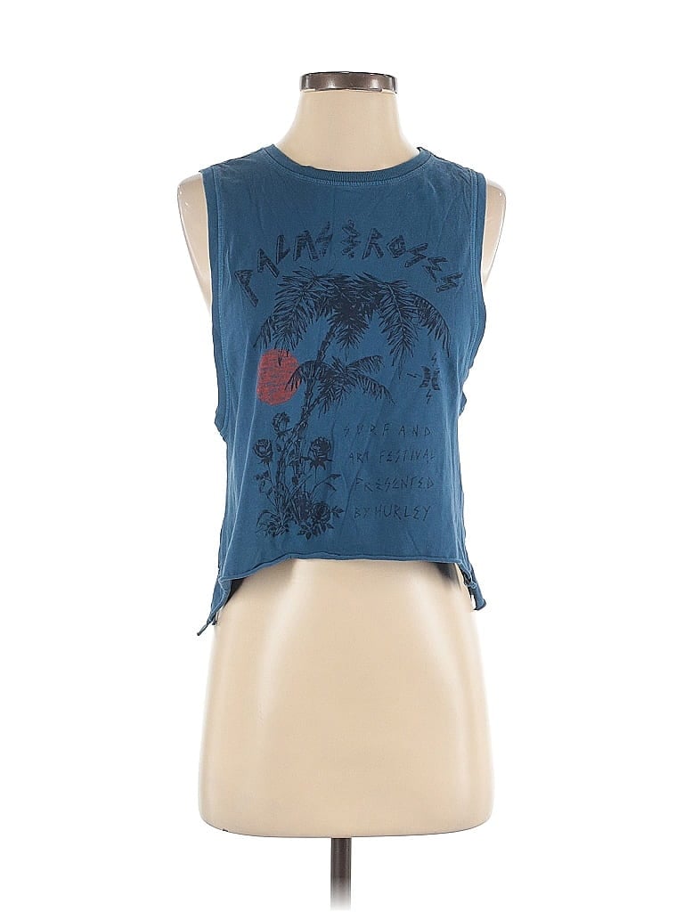 Click to view more detailed imagery on our partner's website Pre-owned Hurley Sleeveless T-shirt In Blue
