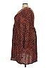 Honeyme Animal Print Brown Casual Dress Size 3X - photo 4