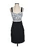 Bebe Graphic Black Cocktail Dress Size S - photo 1