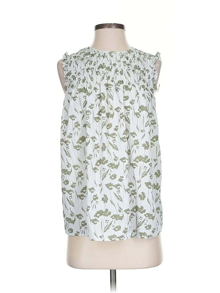 Pre-owned Fun2fun Sleeveless Blouse In Green