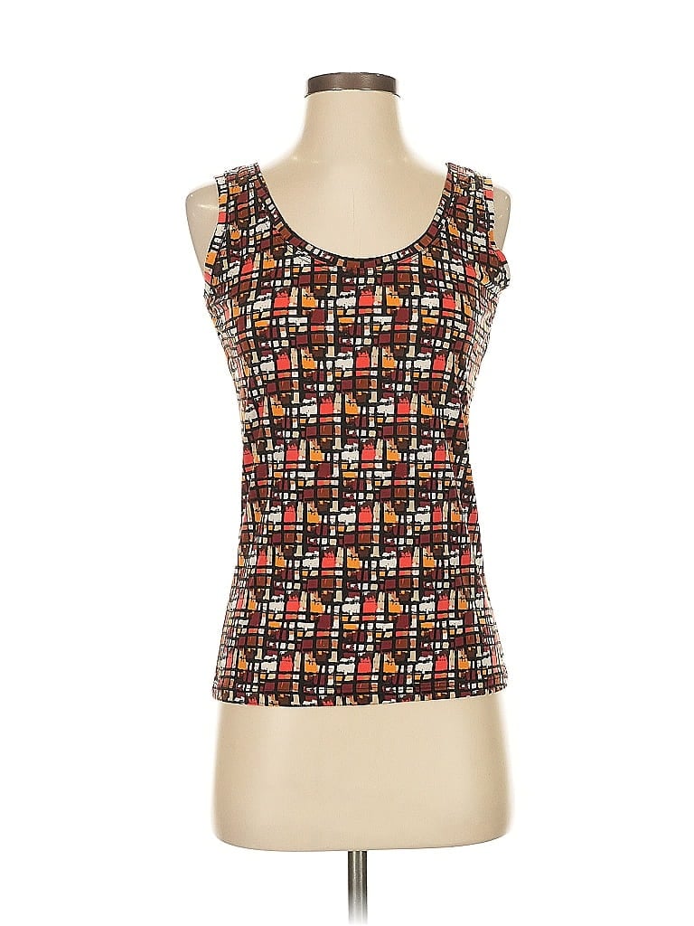 Click to view more detailed imagery on our partner's website Pre-owned Clear Sky Woman Tank Top Red Square Neckline Tops