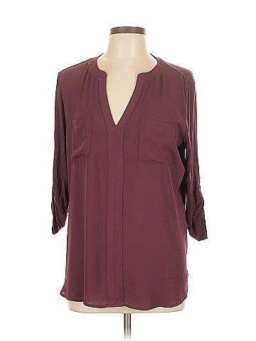 Soho JEANS NEW YORK & COMPANY 3/4 Sleeve Blouse (view 1)