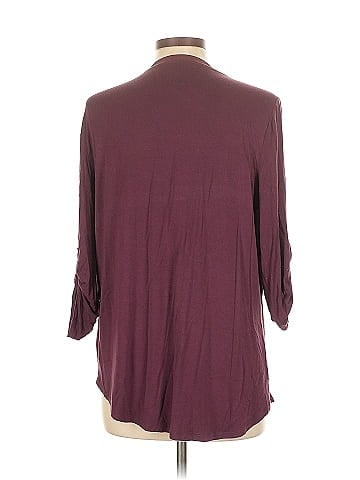 Soho JEANS NEW YORK & COMPANY 3/4 Sleeve Blouse (view 2)