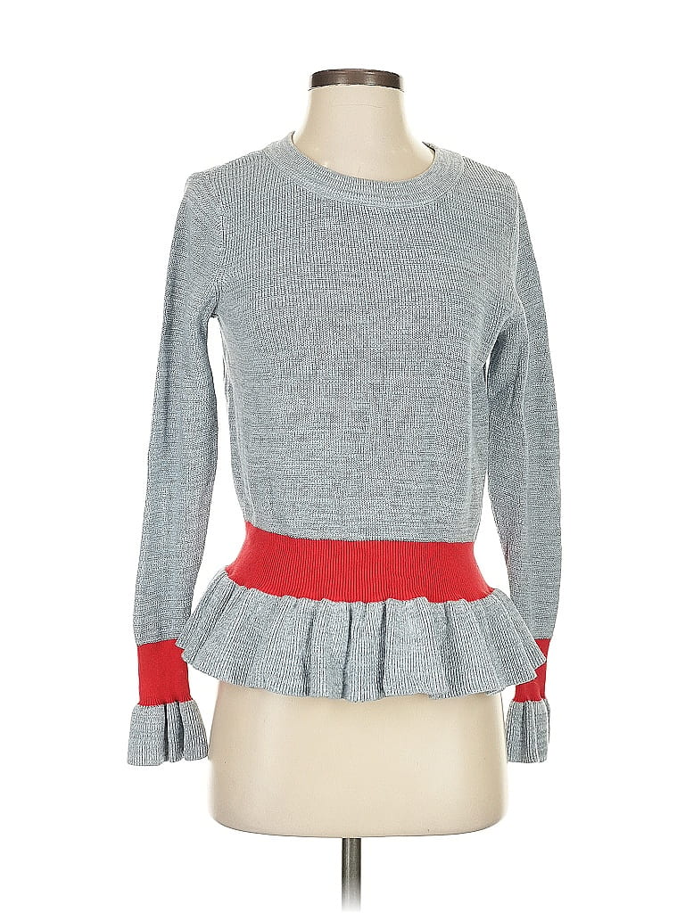 Pre-owned Selected Femme Pullover Sweater In Gray