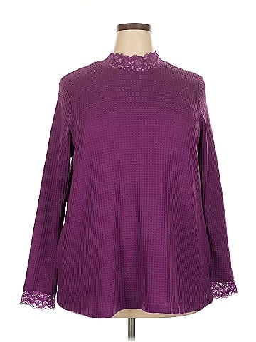 LOGO by Lori Goldstein Long Sleeve Blouse (view 1)