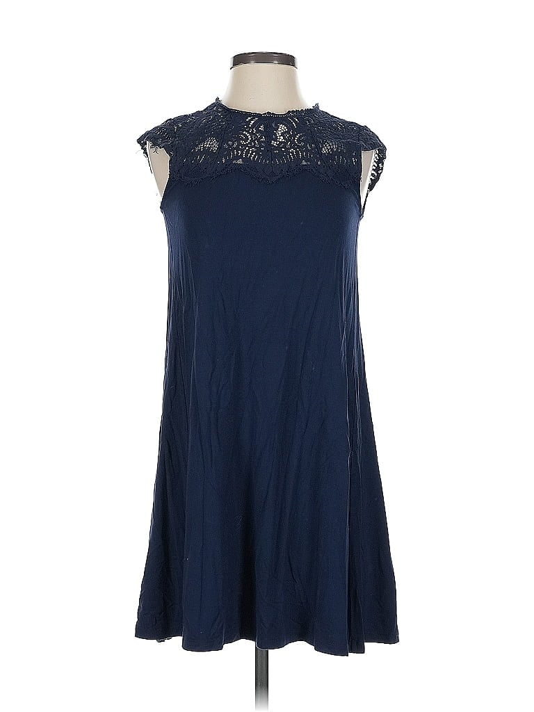 Pre-owned Ann Taylor Loft Outlet Casual Dress In Blue