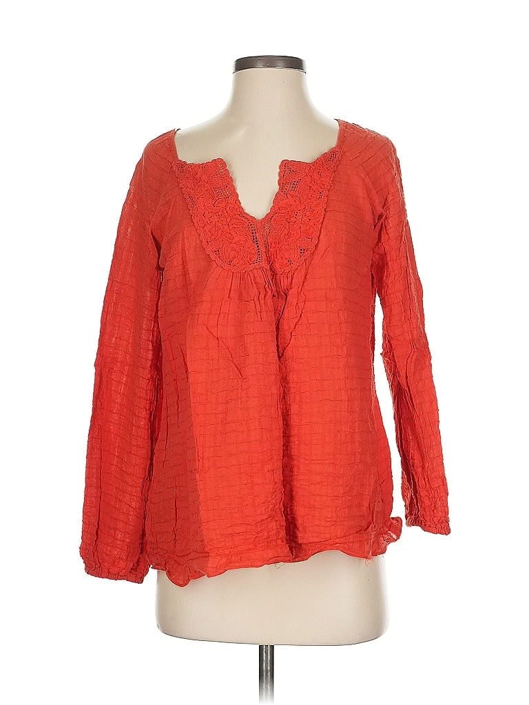 Pre-owned Max Studio 3/4 Sleeve Blouse In Red