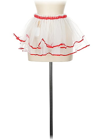 Unbranded Sheer Frilly Red Lace Skirt (view 1)