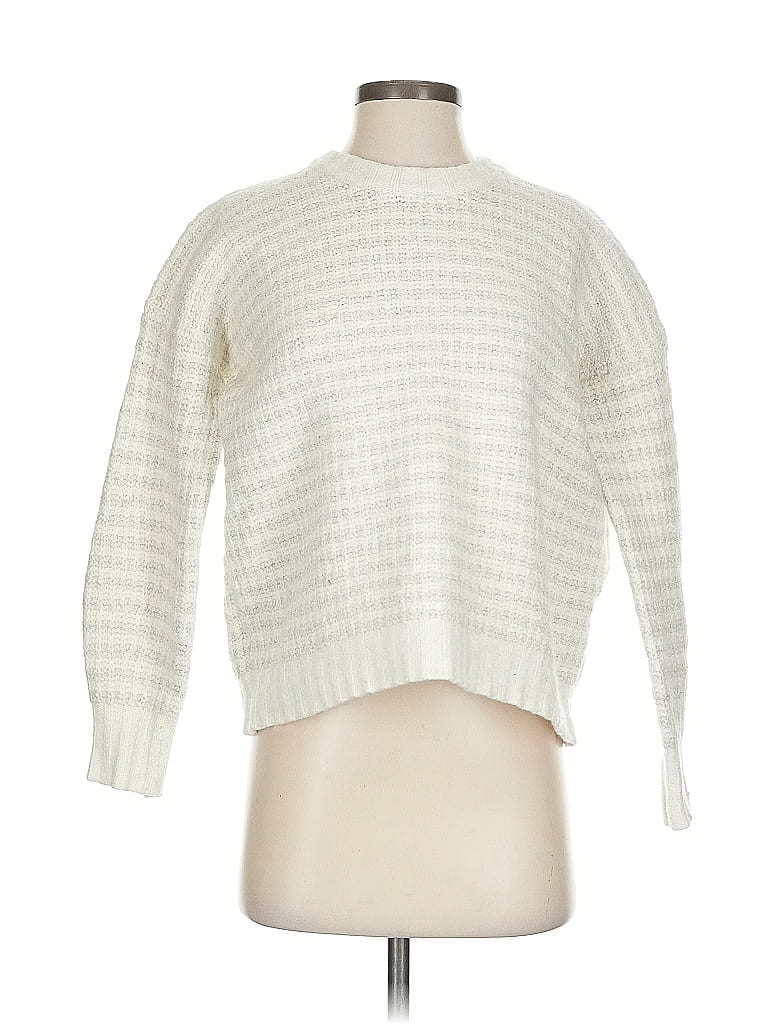 Click to view more detailed imagery on our partner's website Pre-owned Splendid Pullover Sweater In White