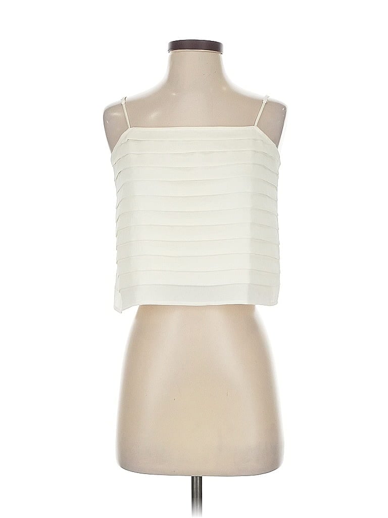 Pre-owned Express Outlet Sleeveless Blouse In White