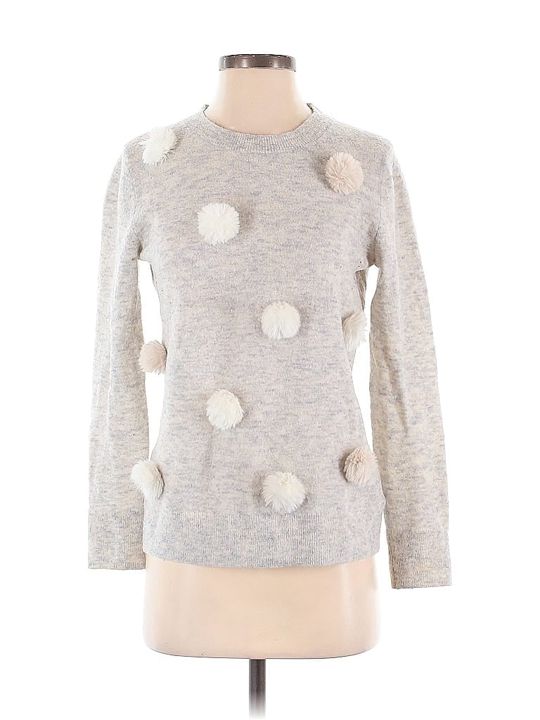 Pre-owned Banana Republic Wool Pullover Sweater In Gray