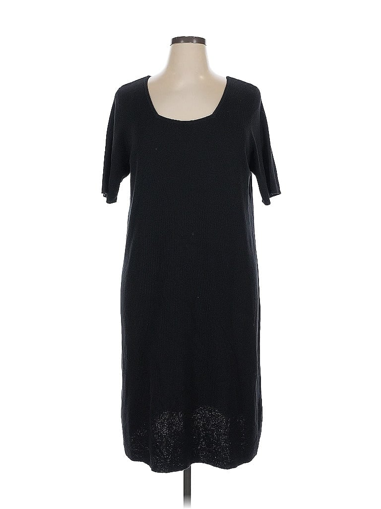Pre-owned August Max Woman Casual Dress In Black