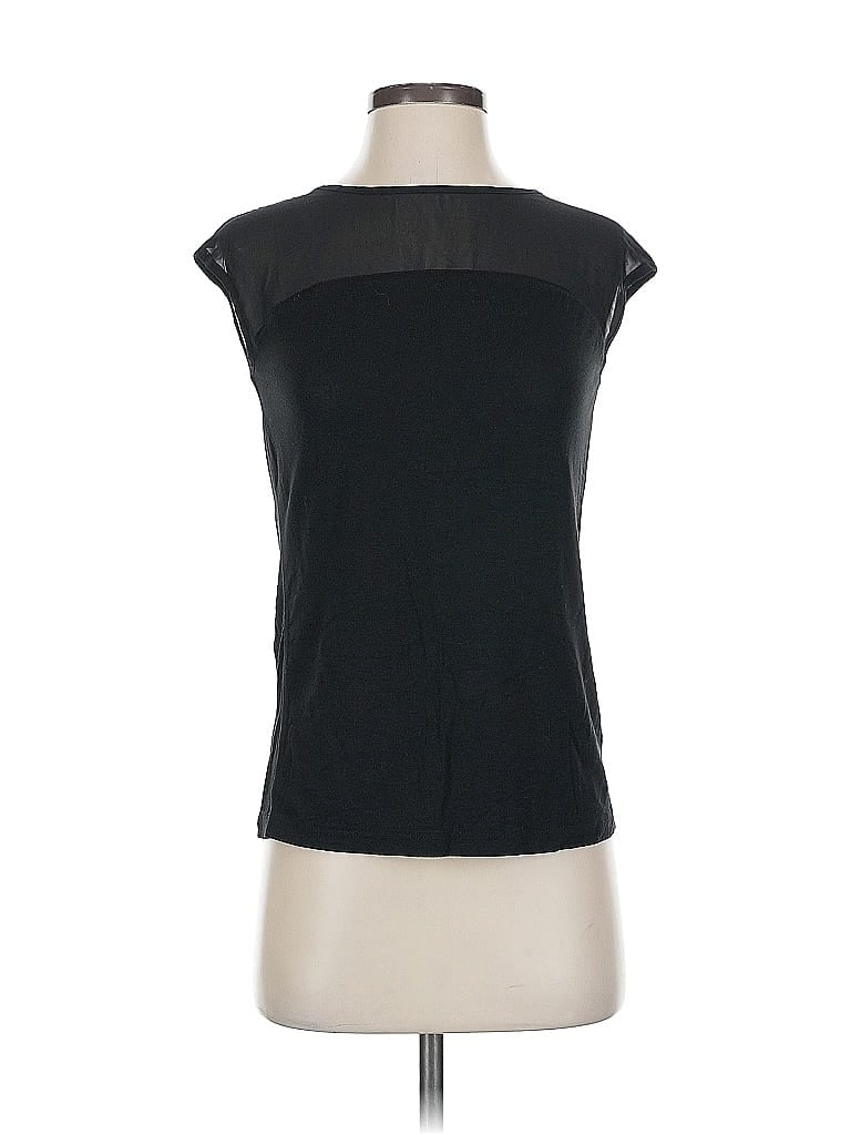 Pre-owned The Limited Short Sleeve Top Black Boatneck Tops