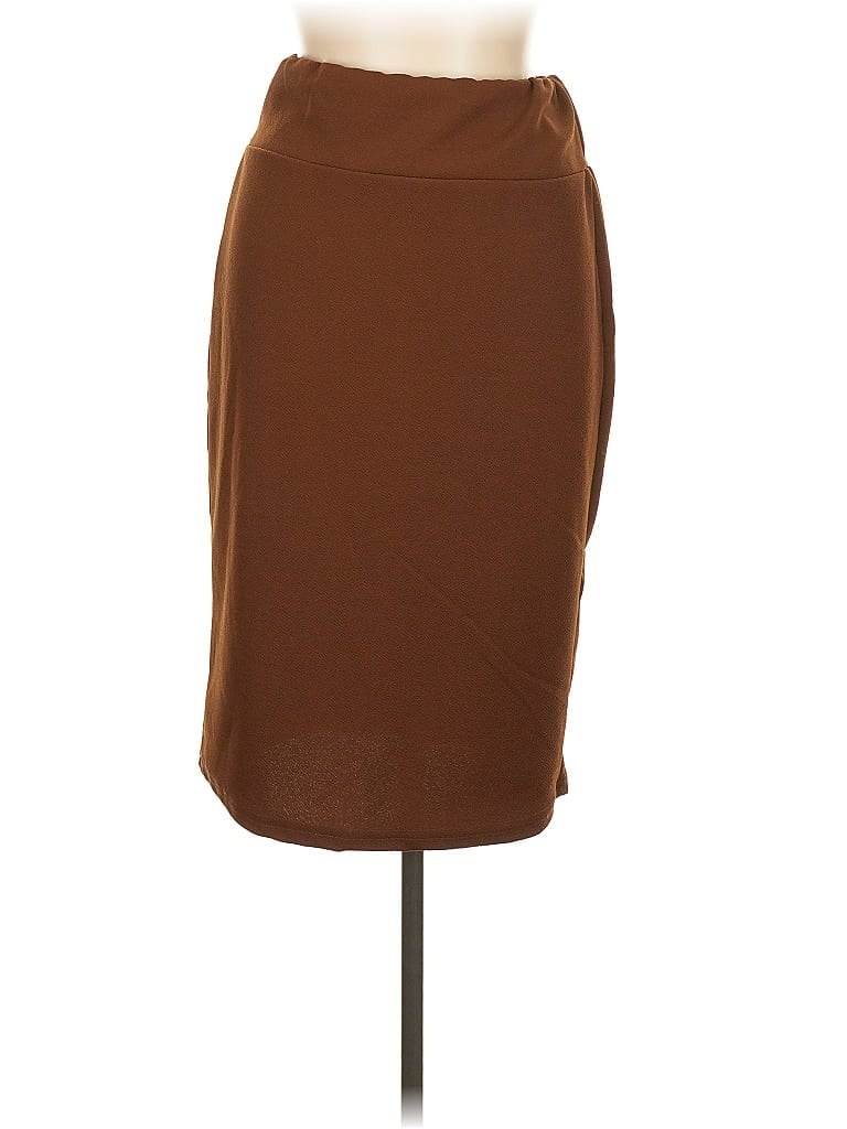 Pre-owned Unbranded Casual Skirt In Brown