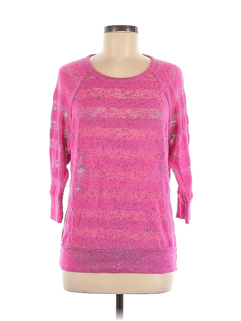 Haley K. Pink Pullover Sweater Size M - photo 1