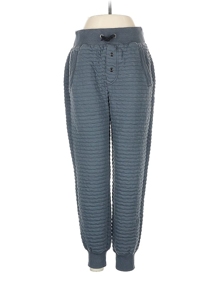 Everlane 100% Organic Cotton Chevron-herringbone Blue Casual Pants Size M
