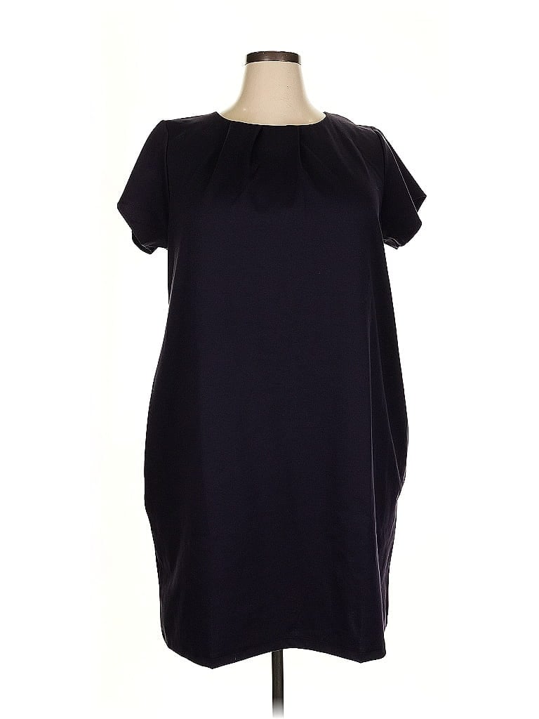 Pre-owned Lands' End Casual Dress In Purple