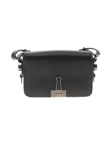OFF-WHITE Leather Binder Clip Crossbody Bag (view 1)