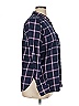 Classic 100% Cotton Plaid Blue Long Sleeve Button-Down Shirt Size 16 - photo 3