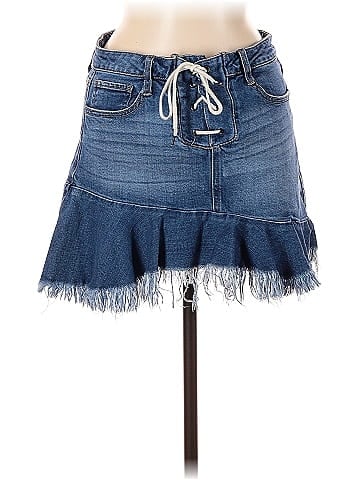 Tinseltown Denim Skirt (view 1)