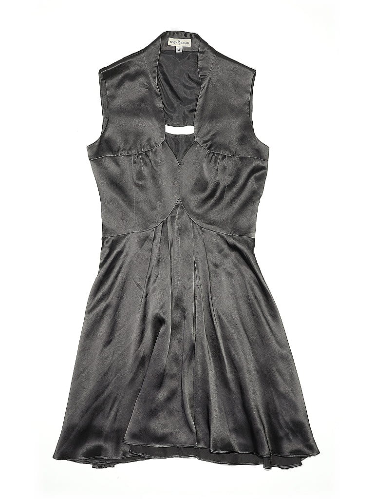 Pre-owned Myth And Ritual Cocktail Dress In Gray