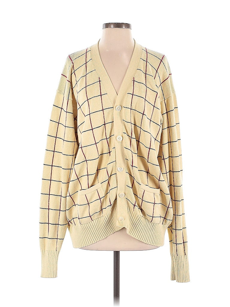 Pre-owned Polo By Ralph Lauren Cardigan Sweater In Yellow