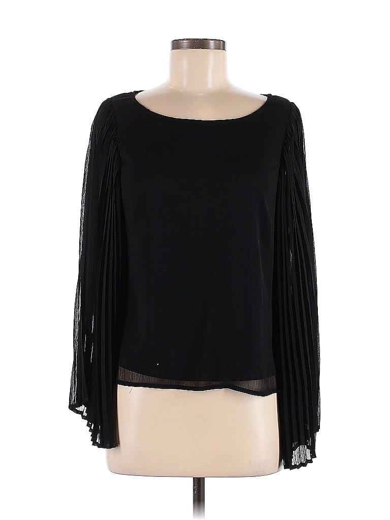 Pre-owned Fire Los Angeles Long Sleeve Blouse In Black