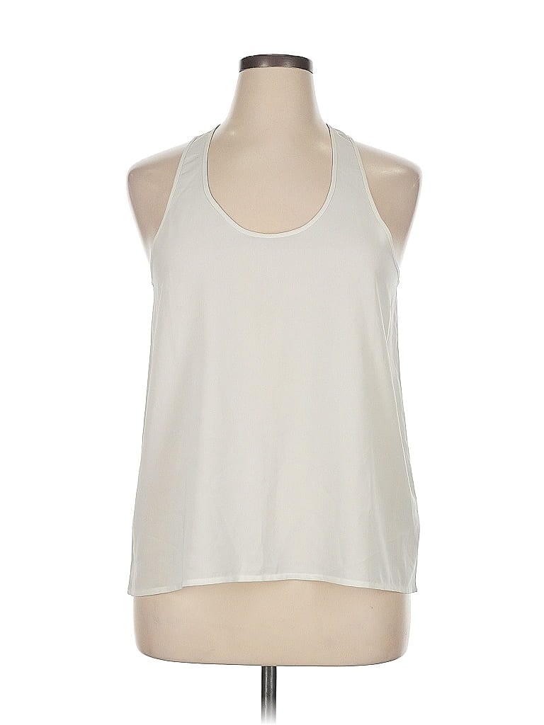 Pre-owned Abound Sleeveless Top Ivory Halter Neckline Tops In White