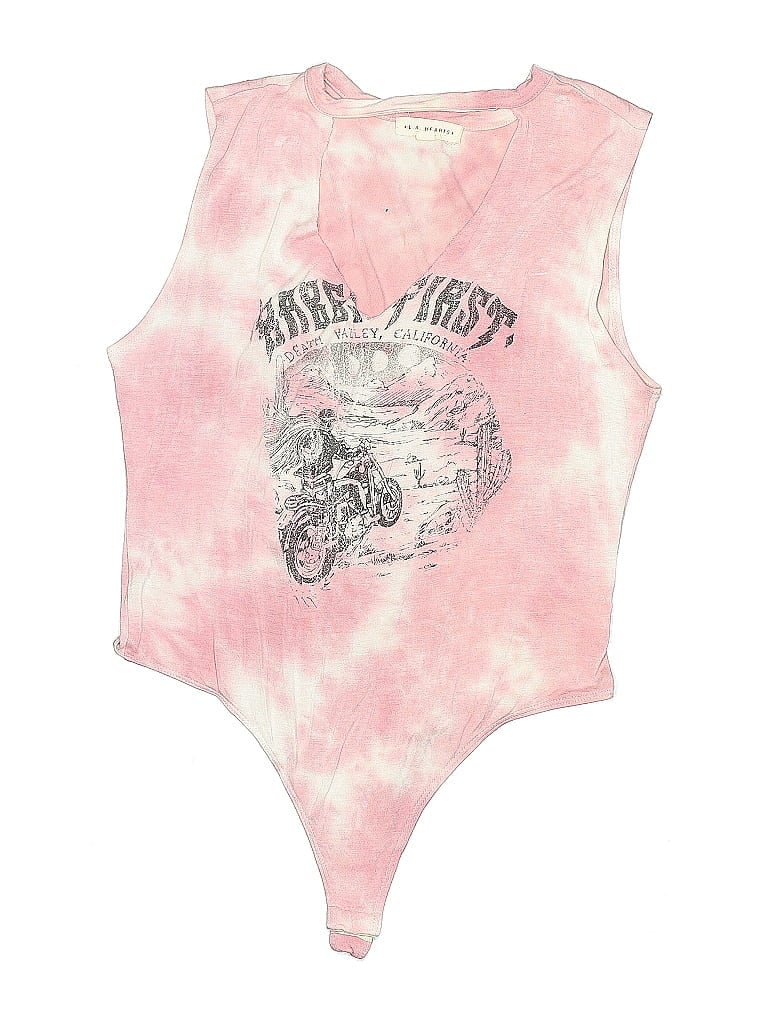 Pre-owned La Hearts Bodysuit In Pink
