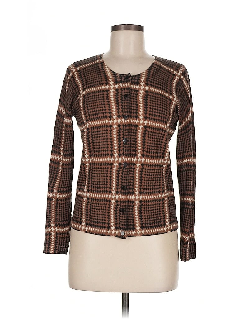 Click to view more detailed imagery on our partner's website Pre-owned Talbots Wool Cardigan Sweater In Brown