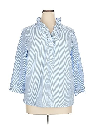 Crown & Ivy 3/4 Sleeve Button-Down Shirt (view 1)