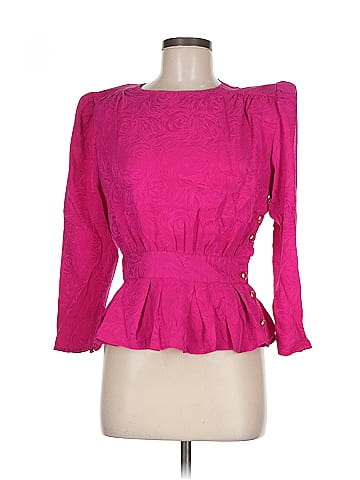 Argenti 3/4 Sleeve Silk Top (view 1)