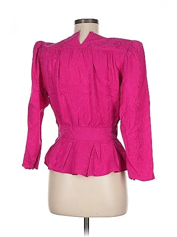 Argenti 3/4 Sleeve Silk Top (view 2)
