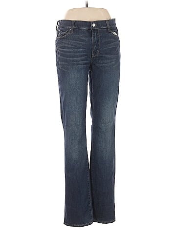 DKNY Jeans Stylish Blue Straight Leg Jeans (view 1)