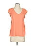 J.Crew 100% Polyester Orange Short Sleeve Top Size 00 - photo 1
