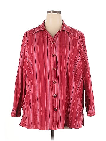 Liz & Me 3/4 Sleeve Button-Down Shirt (view 1)