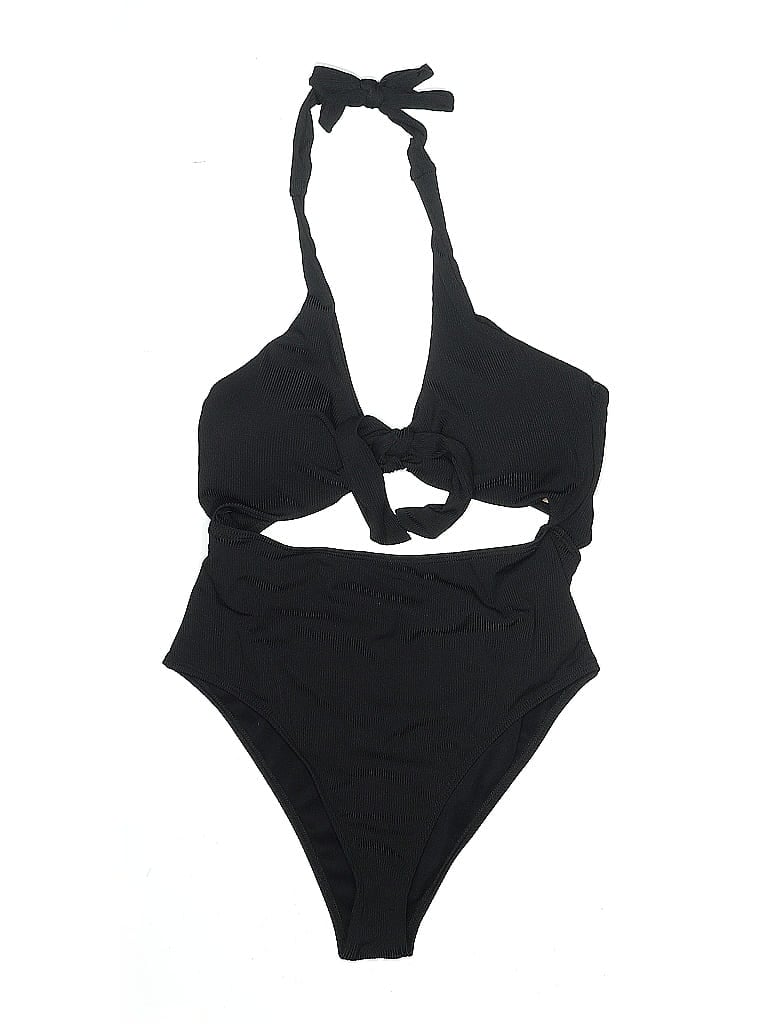Pre-owned Unbranded One Piece Swimsuit In Black