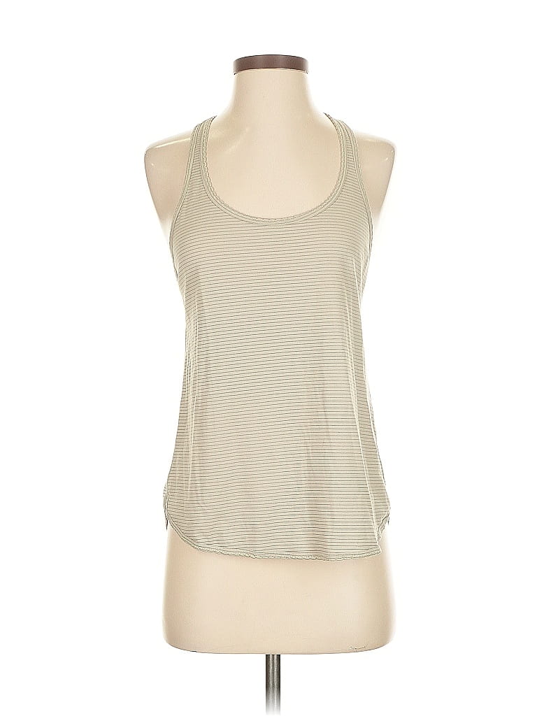LULULEMON ATHLETICA Pre-owned Tank Top Ivory Halter Neckline Tops In White