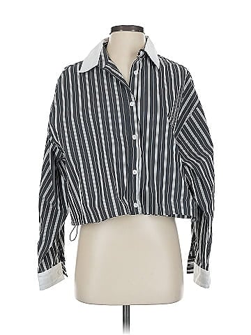 Moon River Long Sleeve Button-Down Shirt (view 1)