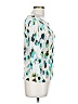 Les Copains Teal Ivory 3/4 Sleeve Blouse Size EU 42 / US 12 - photo 3