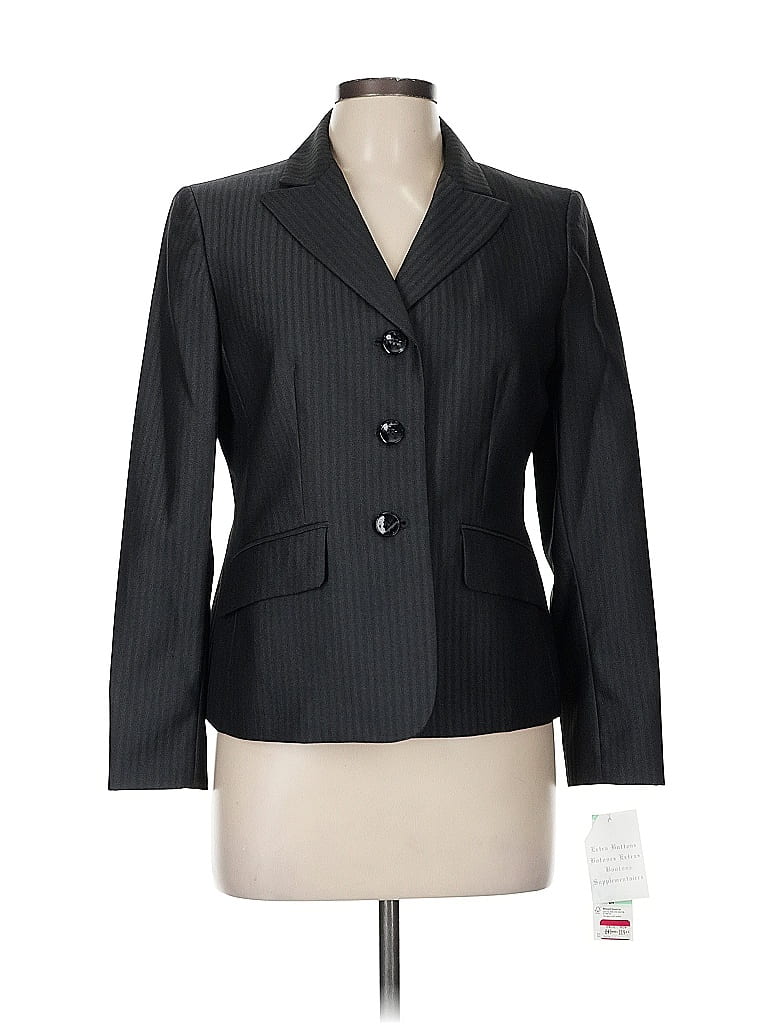 Click to view more detailed imagery on our partner's website Pre-owned Kasper Blazer Jacket In Gray