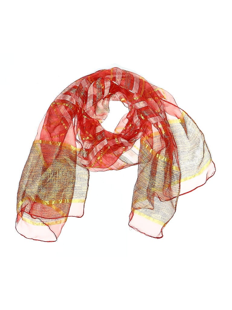 Pre-owned Unbranded Scarf In Red
