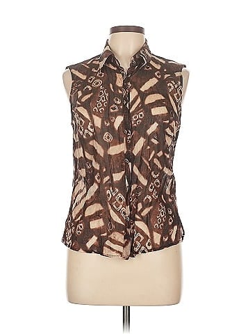 Escada Sleeveless Button-Down Shirt (view 1)